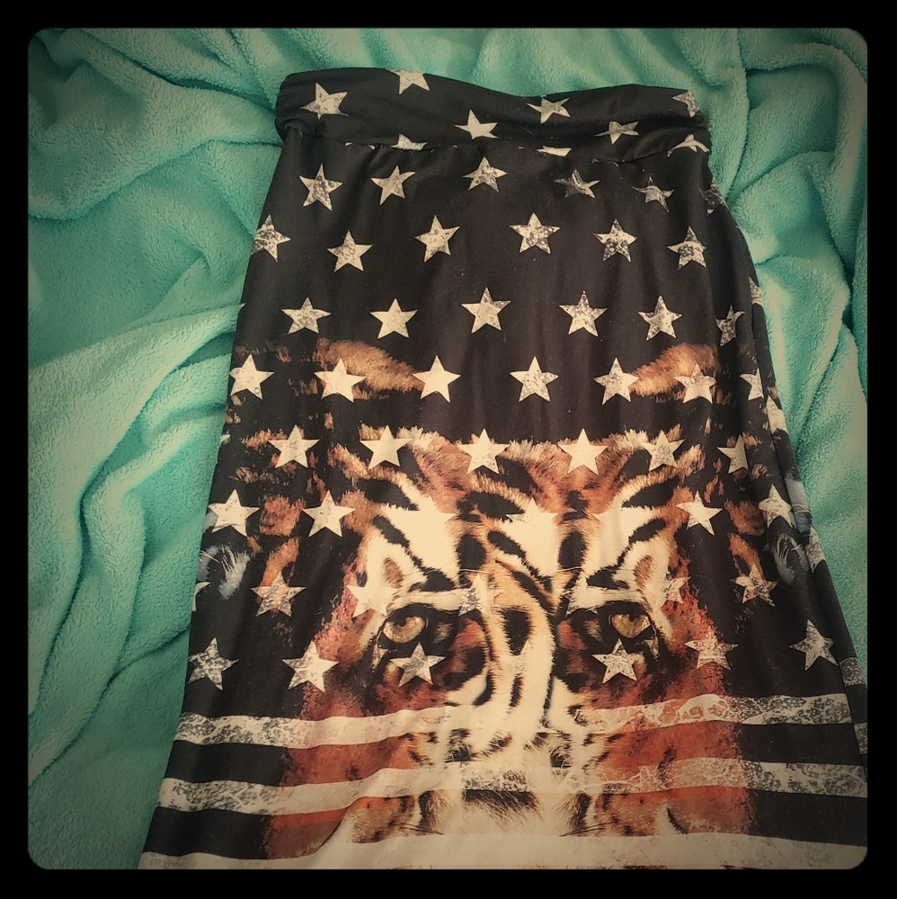 Red white and blue skirt